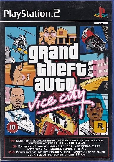 Grand Theft Auto Vice City - PS2 (Genbrug)